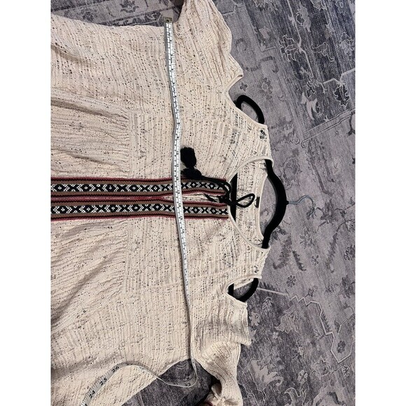 Free People For The Love of Flowers Cold Shoulder Embroidered Tunic See Measures - Picture 7 of 9